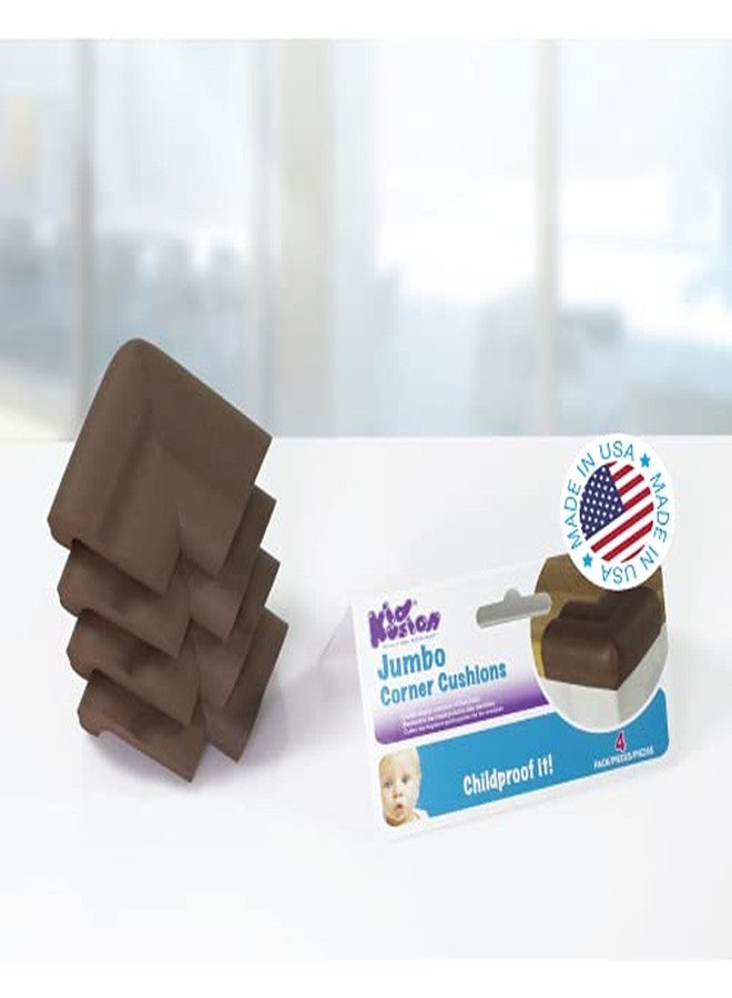 Kidkusion 8 Piece Jumbo Corner Guards, Brown - Image 2