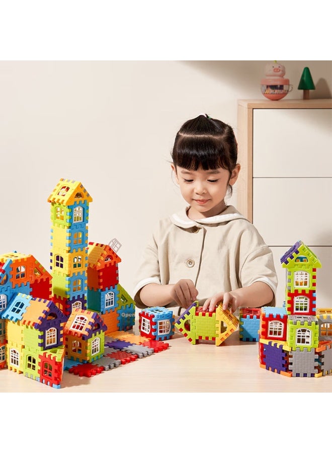 Leleyu Children's Toy Building Blocks Set, Large Particle Wall And Window Model Puzzle, Birthday Gift For Boys And Girls, 365 Pieces - Image 4
