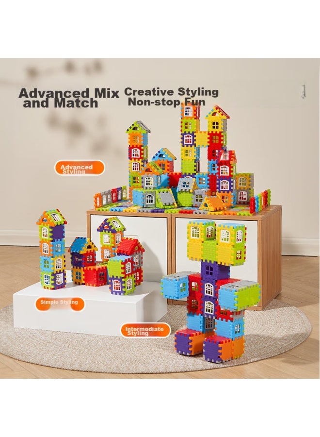 Leleyu Children's Toy Building Blocks Set, Large Particle Wall And Window Model Puzzle, Birthday Gift For Boys And Girls, 365 Pieces - Image 3