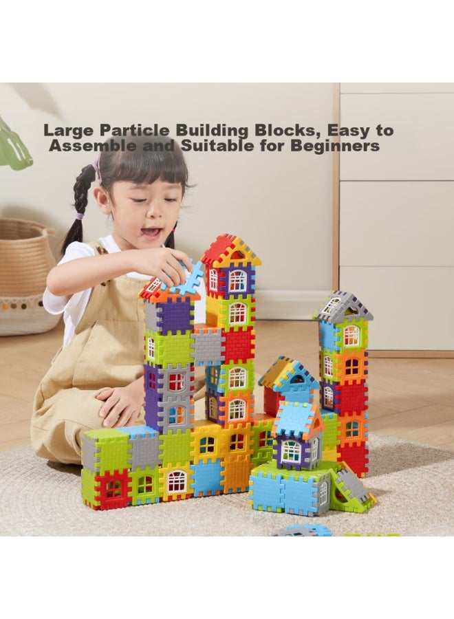 Leleyu Children's Toy Building Blocks Set, Large Particle Wall And Window Model Puzzle, Birthday Gift For Boys And Girls, 365 Pieces - Image 2