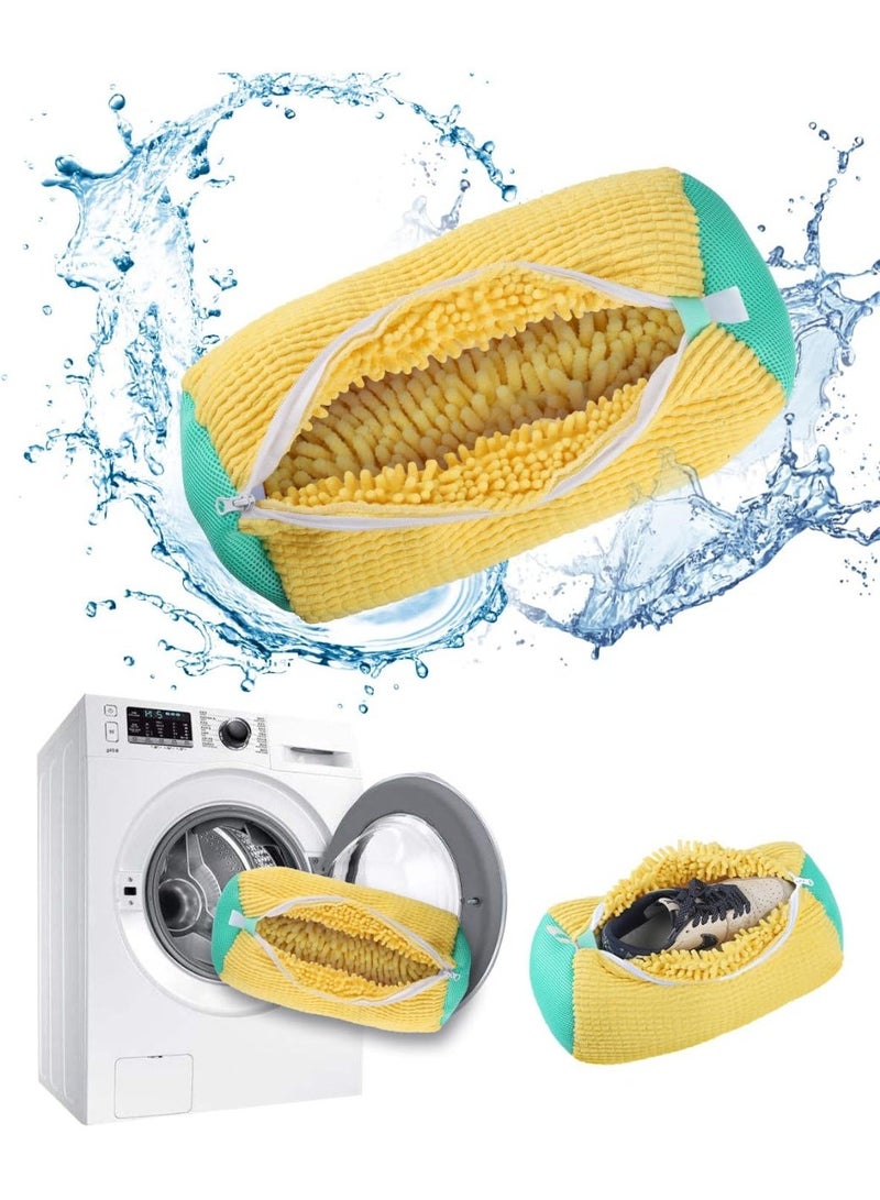 Shoe, boot, and sneaker washing bag - Washing machine shoe bag - Reusable and hanging shoe washing bag for washer and dryer, multi-colored shoe bag for all types and sizes of shoes - Image 1