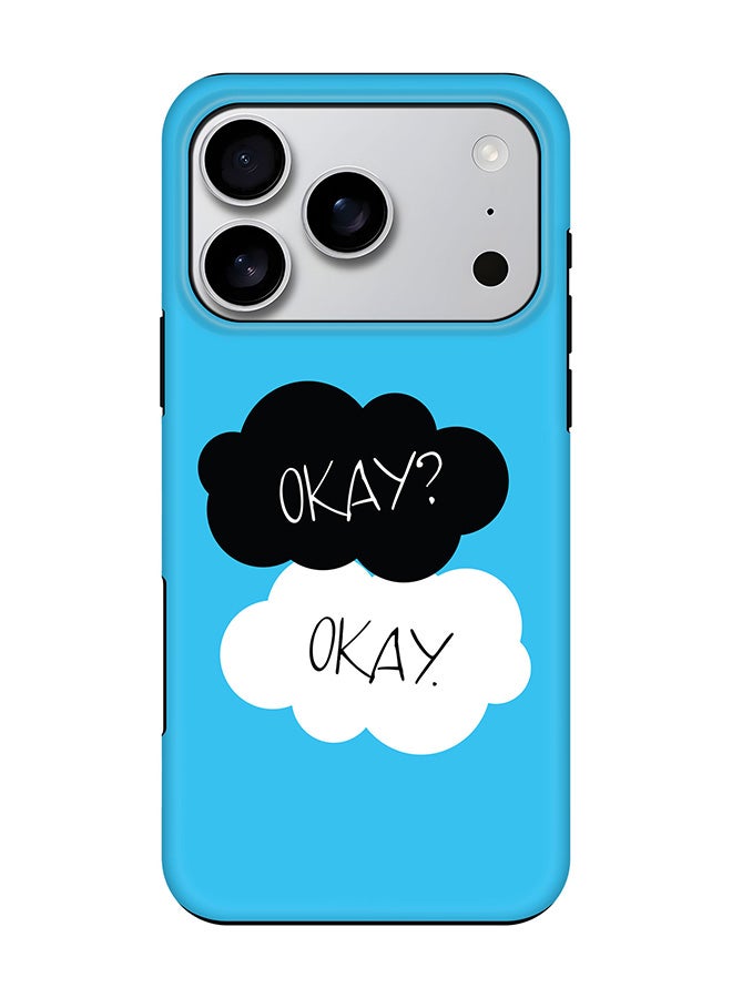 Stylizedd Tough Pro Magnetic Case for iPhone 17 Pro, Dual Layer hybrid PC + TPU Mobile Cover Matte - Okay Okay