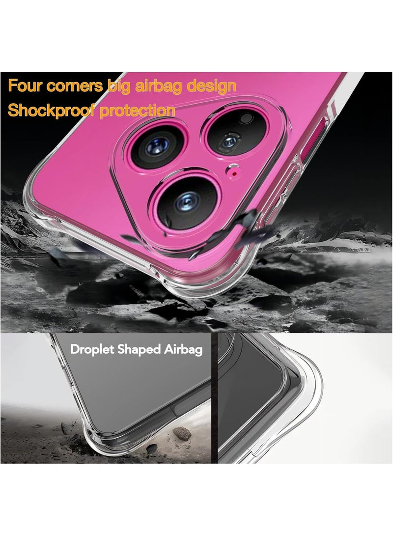 Fankalo Phone Case For Huawei Pura 80 Crystal Clear Ultra Slim Anti Scratch Shockproof Protective TPU Back Cover - Image 3