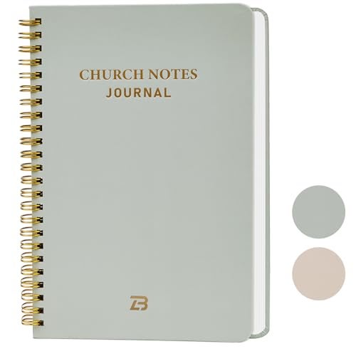 Zorblinx Church Notes Journal & Sermon Notes Notebook - Guided Christian Notebook for Key Points, Scripture Verses & Reflection | Spiritual Gift for Men & Women Bible Study Supplies, Green - Image 1
