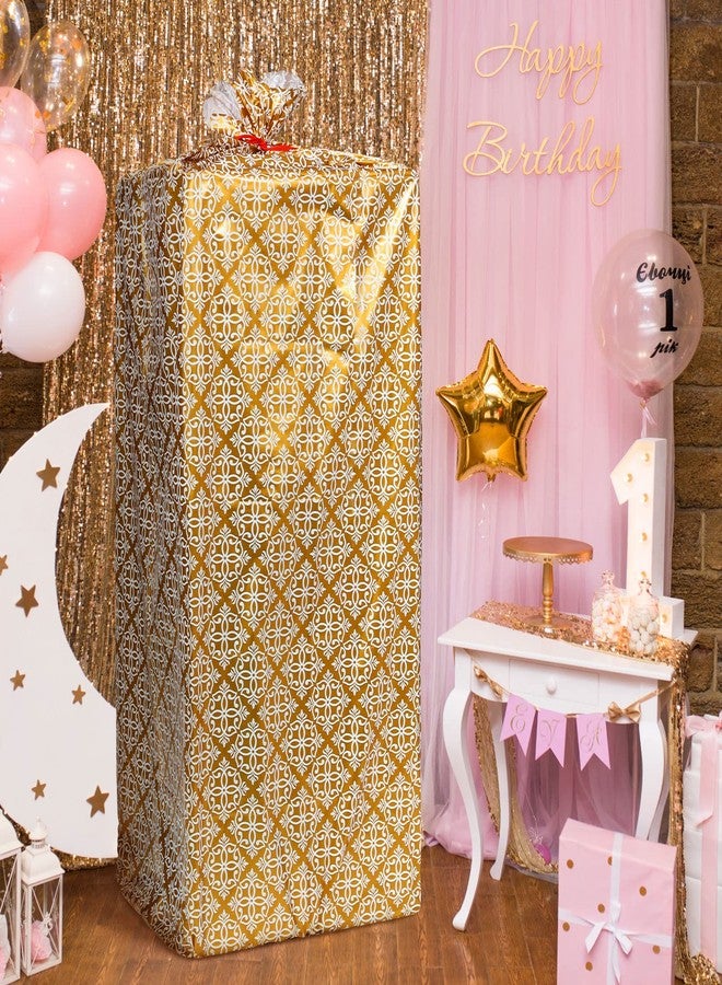 Teling 2 Pcs 80 x 60 In Jumbo Bike Gift Bags Giant Plastic Extra Large Bicycle Bags Weddings Birthdays Engagement Party - Image 4