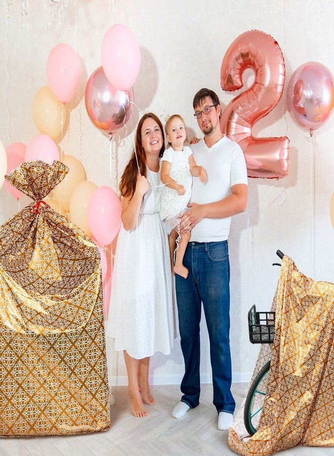 Teling 2 Pcs 80 x 60 In Jumbo Bike Gift Bags Giant Plastic Extra Large Bicycle Bags Weddings Birthdays Engagement Party - Image 5