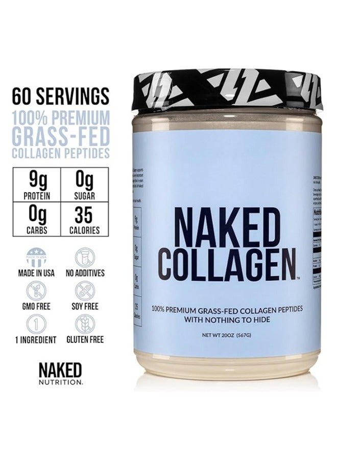 NAKED nutrition Collagen Peptides Protein Powder, 60 Servings, 567 G - Image 2