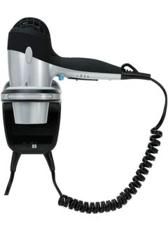 Sunbeam Sunbeam Dual Watt 3 Speed GreenSense Wall Mount Ionic Hair Dryer with Dimmable LED Night Light and Bracket Black and Silver 