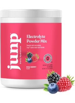 JUNP Hydration Electrolyte Powder, Electrolytes Drink Mix Supplement, Zero Calories Sugar and Carbs, Kosher, Wild Berry Flavor, 90 Servings  - Image 1
