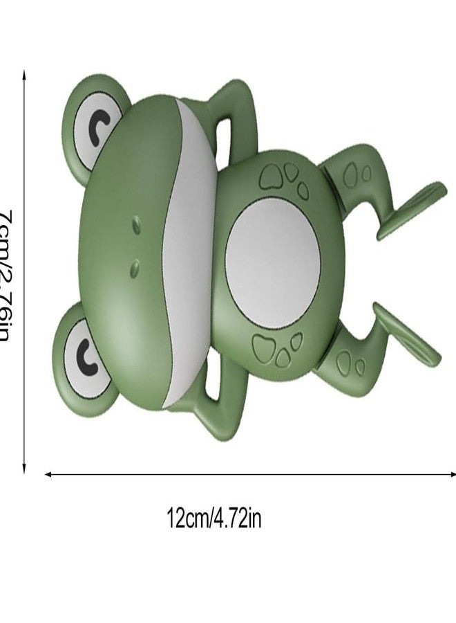 COSMOBABY Premium (Turtle & Frog Combo) Bath Toys, Cute Swimming Bath Toys for Toddlers 1-3, Floating Wind Up Toys for 1-5 Year Old Boy Girl, New Born Baby Bathtub Water Toys, Proudly Made in India - Image 2