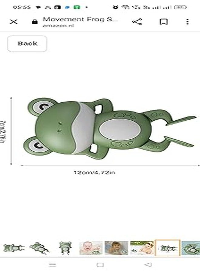 COSMOBABY Premium (Turtle & Frog Combo) Bath Toys, Cute Swimming Bath Toys for Toddlers 1-3, Floating Wind Up Toys for 1-5 Year Old Boy Girl, New Born Baby Bathtub Water Toys, Proudly Made in India - Image 4