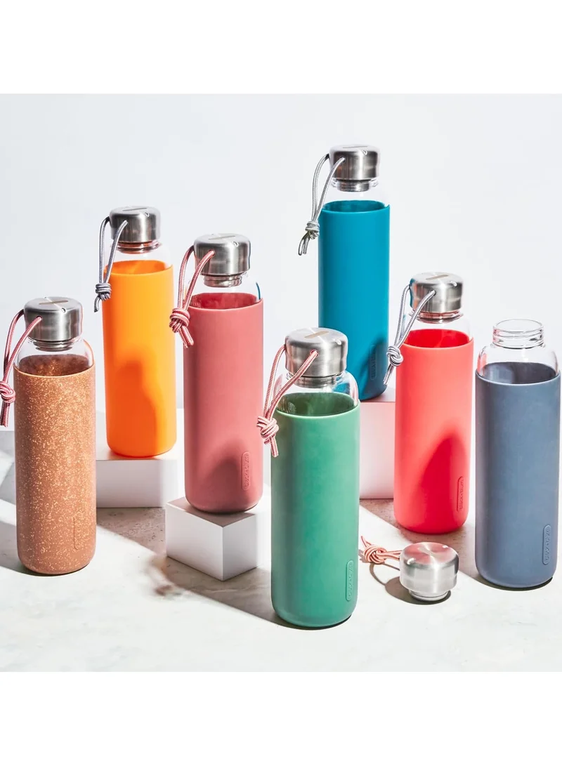 Black And Blum Olive Water Bottle Glass Olive 600ml  | Best Price UAE