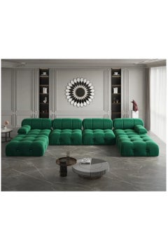 Generic Upgrade Your Living Room with a Stylish U-Shaped Velvet Sofa  - Image 1