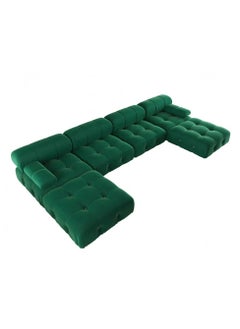 Generic Upgrade Your Living Room with a Stylish U-Shaped Velvet Sofa  - Image 3