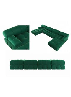 Generic Upgrade Your Living Room with a Stylish U-Shaped Velvet Sofa  - Image 4