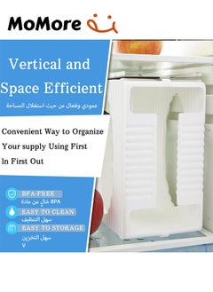 Momore Breast Milk Storage Bag Freeze Organizer First-in First-Out System With Tray For Freezing Breastmilk And 30 Piece Breast Milk Bag  - Image 4
