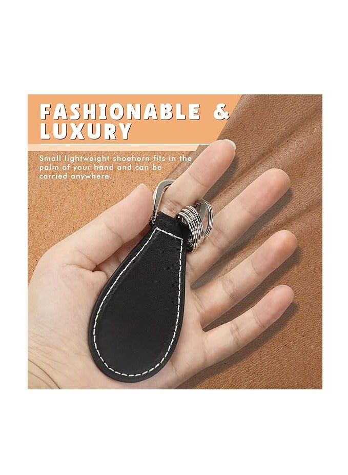 Metal Shoe Horn - Travel Shoehorn Stainless Steel 8.5 CM Short Handle Leather Small Shoes Helper Stick Shoe Lifter Spoon for Men Women Seniors Kids - Image 3