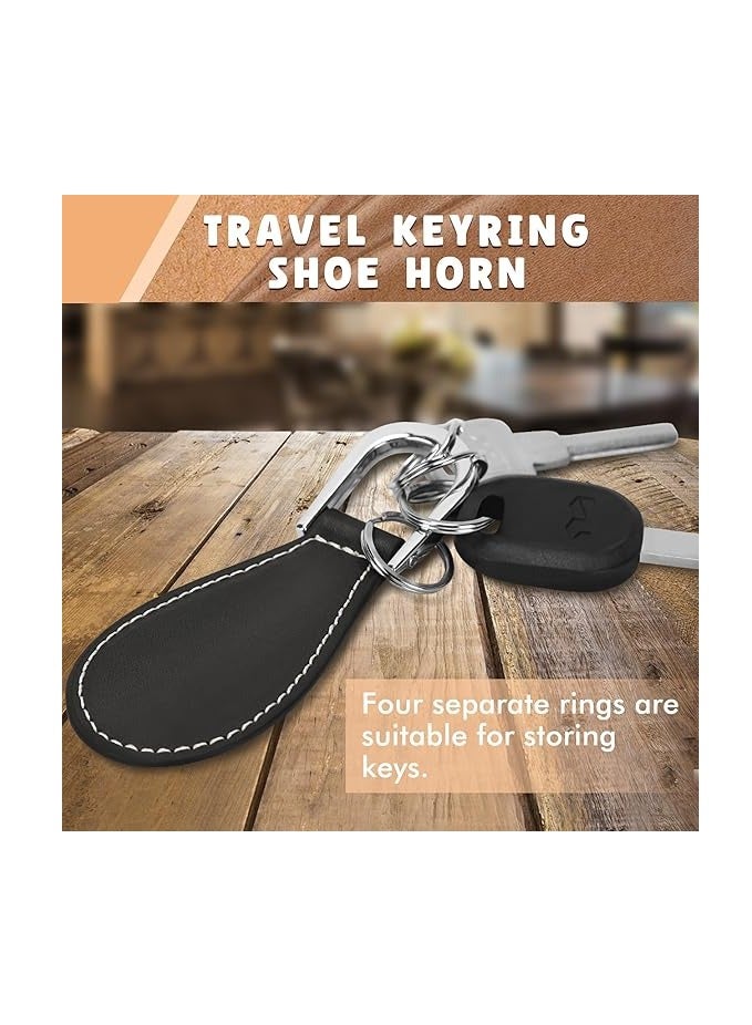 Metal Shoe Horn - Travel Shoehorn Stainless Steel 8.5 CM Short Handle Leather Small Shoes Helper Stick Shoe Lifter Spoon for Men Women Seniors Kids - Image 4