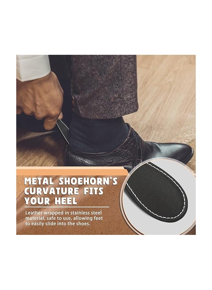 Metal Shoe Horn - Travel Shoehorn Stainless Steel 8.5 CM Short Handle Leather Small Shoes Helper Stick Shoe Lifter Spoon for Men Women Seniors Kids - Image 5