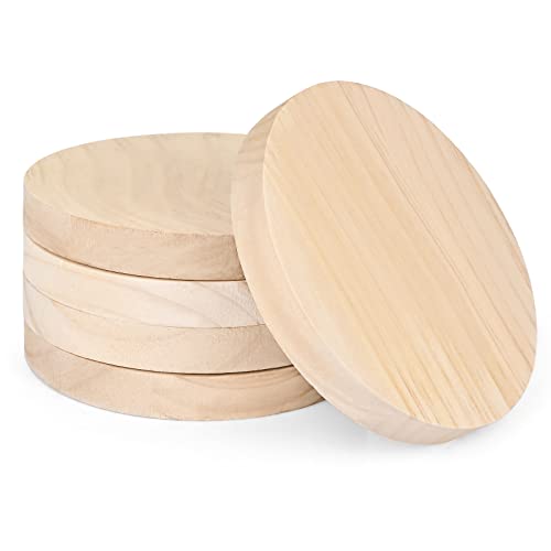 Yangbaga 59 inches Unfinished Natural Wood SlicesRound Wooden Discs Circles for Crafts Unfinished Wood Coasters for Centerpieces DIY CraftsDoor HangersChristmas DecorationDrawingWood Engraving