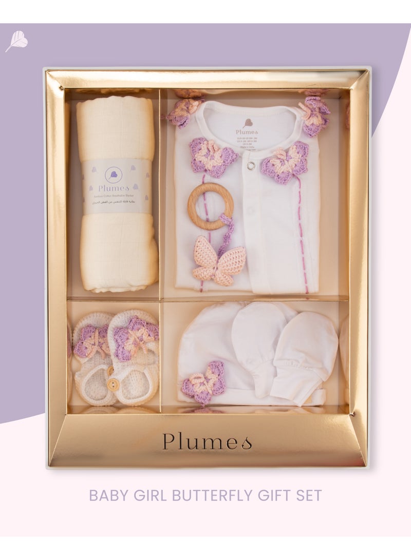 Plumes Baby Girl Butterfly Gift Set - Image 1