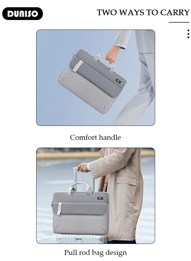 DUNISO Laptop Bag for Men or Women 15.4 Inch Computer Bag Briefcase Laptop Case Shoulder Bag with Strap Computer Cases Messenger Bag handbag for Travel/Business - Image 5