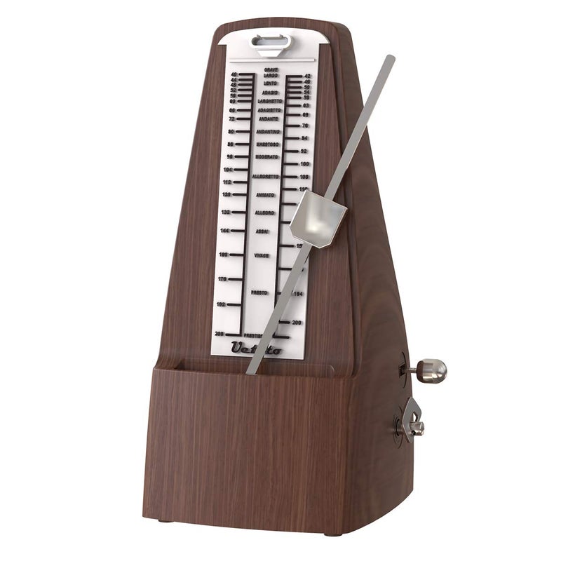 Ueteto Mechanical Metronome Wood Grained Loud Sound/High Precision/No batteries Needed/for Piano/Guitar/Violin/Drum and Other Instruments (Tower design) - Image 1