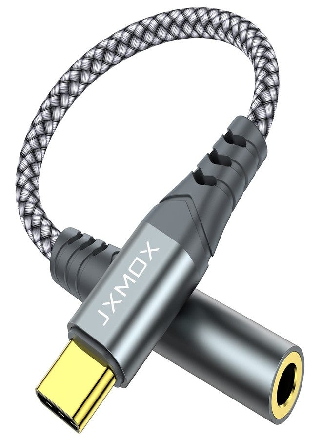 JXMOX USB Type C to 3.5mm Female Headphone Jack Adapter, USB C to Aux Audio Dongle Cable Cord Compatible with iPhone 17 Air 16 15 Pro Max, Samsung Galaxy S25 S24 S23 S22, Pixel 9 8, iPad Pro, MacBook - Image 1