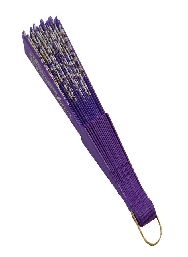 INNOLIFE Spanish Folding Retro Pattern Hand Fan for Women, Handheld Chinese Folding Fan Hand Fan for Party Dancing Wedding and Home Decoration (A-5 Colors) - Image 4