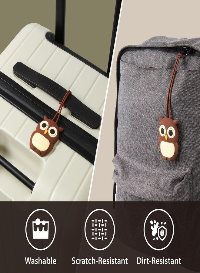 بون بطاقة أمتعة بتصميم شخصية "عظمة" للنساء والرجال والأطفال، مصنوعة من السيليكون، بطاقات أسماء فريدة بتصميم شخصية لطيفة للسفر، والنادي الرياضي، والمدرسة، وحقائب الظهر، وحقائب السفر، والأمتعة - قطة مياو - Image 3