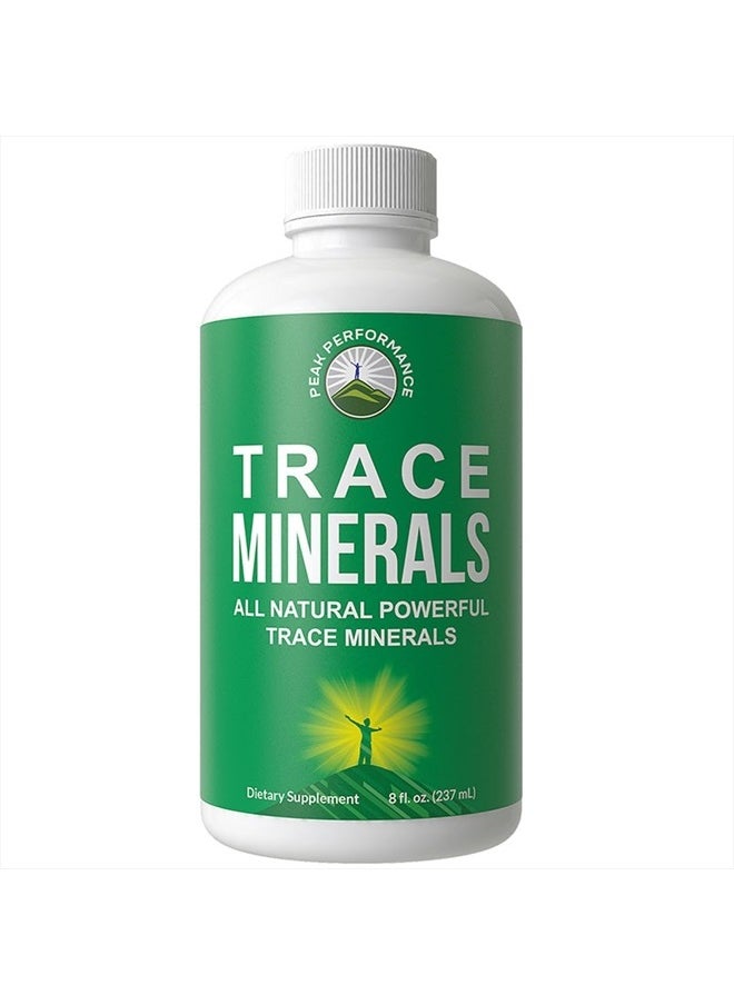 Peak Performance Ultra High Purity Trace Minerals Liquid Drops for Water. Ionic Plant Based Fulvic Trace Mineral Drop Supplement + Magnesium. Replenishes Natural Minerals, Electrolytes + Optimal pH Levels  - Image 1