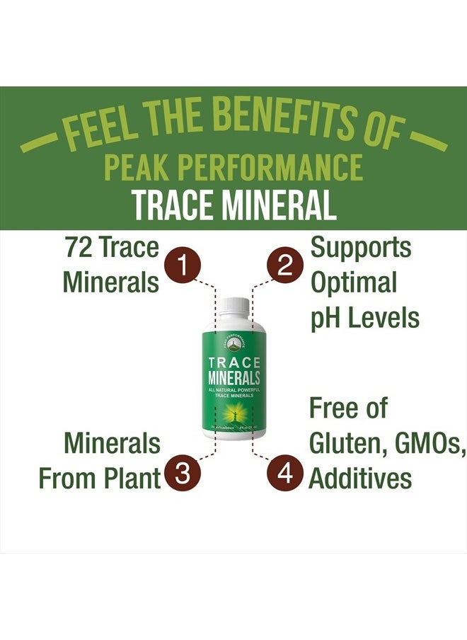 Peak Performance Ultra High Purity Trace Minerals Liquid Drops for Water. Ionic Plant Based Fulvic Trace Mineral Drop Supplement + Magnesium. Replenishes Natural Minerals, Electrolytes + Optimal pH Levels  - Image 2