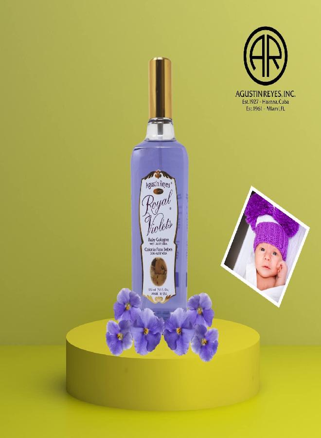 Royal Violets Baby Cologne with Aloe Vera for Baby Sensitive Skin, Relaxing Aroma, 7.6 Fl Oz, bottle - Image 3