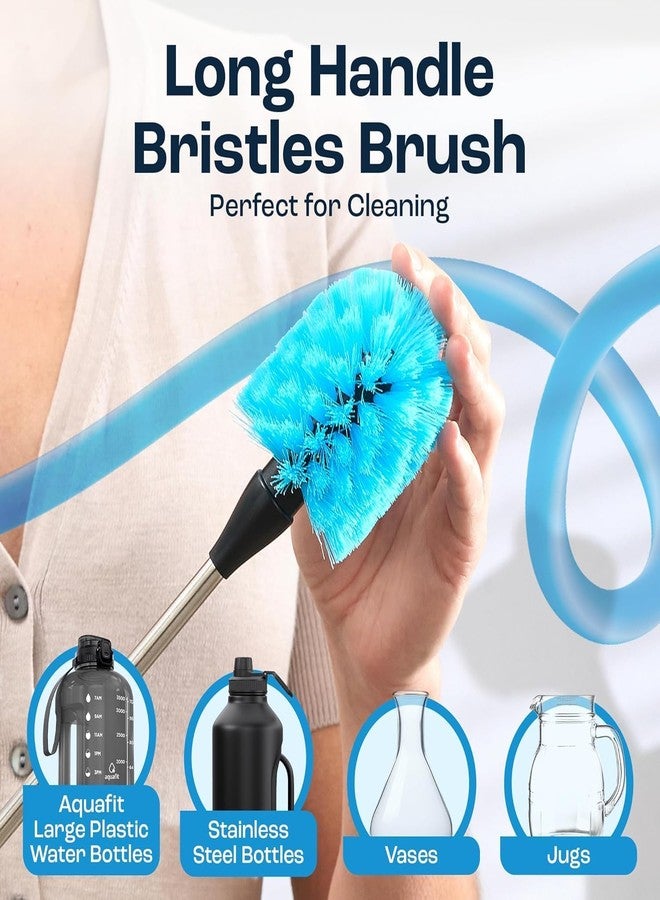 AMIQUS 3Pcs Bottle Cleaner Brush Set, 15 inch Long Handle Washing Baby Bottle Cleaning Brushes for Narrow Neck Water Bottles Tumblers Straws Coffee Mugs Sport Bottles Flasks and Thermos Lid Cup Brush - Image 5