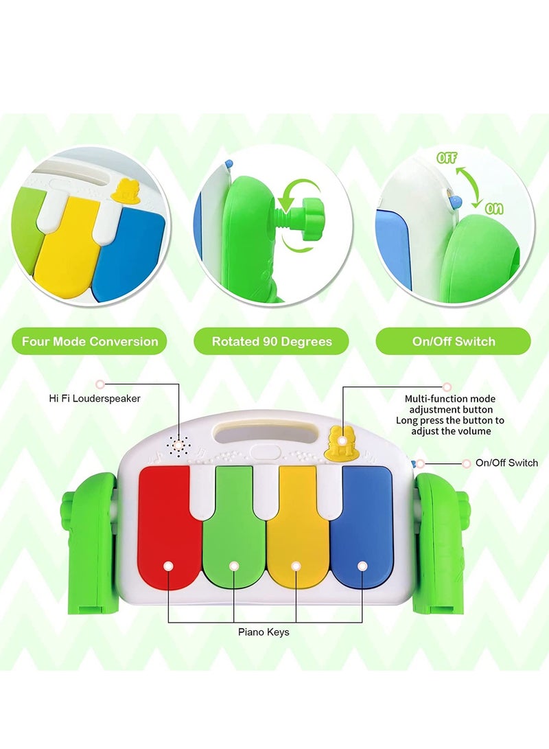 Wish Baby Gym Play Mat, Kick And Play Piano Gym With 5 Detachable Rattles, Activity Center For Newborn Infants - Image 5