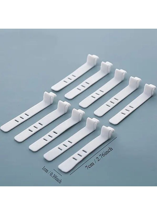 عبوة من 24 رباط سيليكوني متين للكابلات بقبضة غير قابلة للانزلاق ومنظم أسلاك مقاوم للتشابك - Image 4