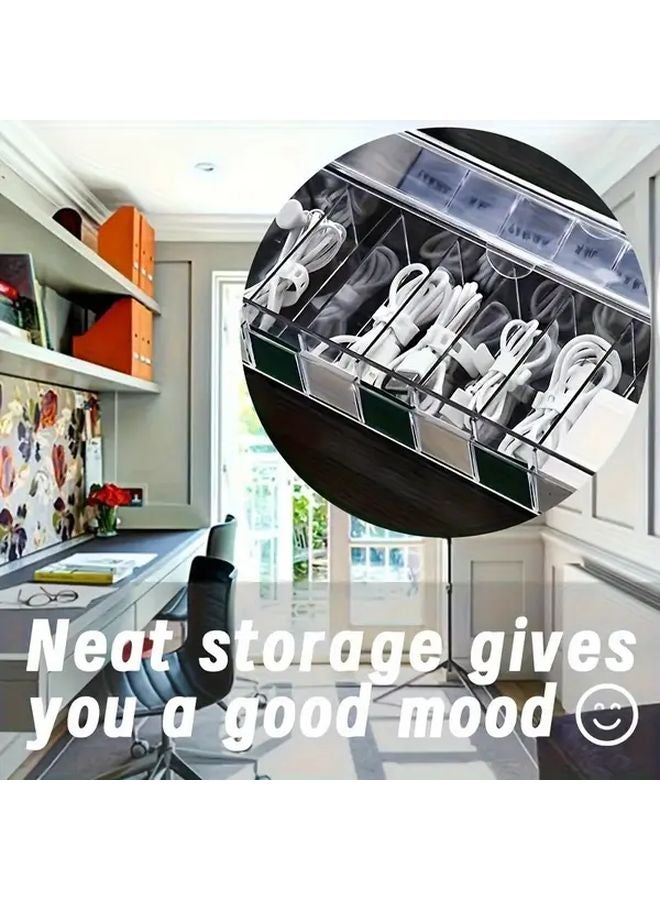 عبوة من 24 رباط سيليكوني متين للكابلات بقبضة غير قابلة للانزلاق ومنظم أسلاك مقاوم للتشابك - Image 3