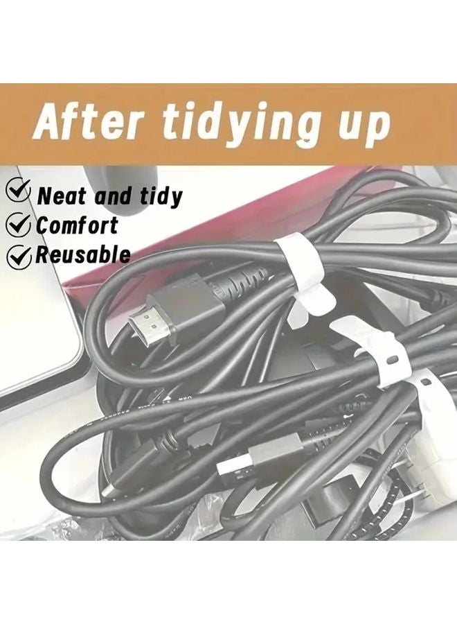 عبوة من 24 رباط سيليكوني متين للكابلات بقبضة غير قابلة للانزلاق ومنظم أسلاك مقاوم للتشابك - Image 5