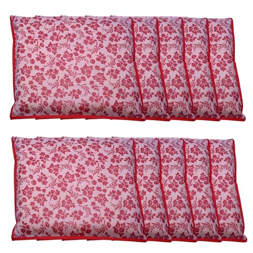 LAXIS® Non-Woven Printed Single Saree Cover, Saree Bag Pack of 10Pcs, Transparent Saree Covers With Zip, Saree Covers For Storage, Wardrobe Organiser, Size-36x42x2cm (Peach) - Image 1