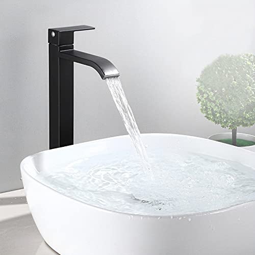 Carnival Ss-304 Extended Tall Body Basin Pillar Tap(12 Inches) For Bathroom,Washbasin (Black) - Stainless Steel, Painted - Image 2