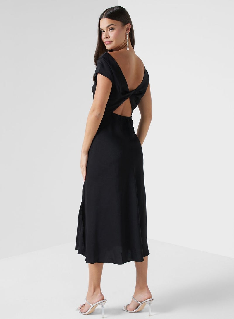 ELLA Cowl Neck Midi Dress  - Image 2