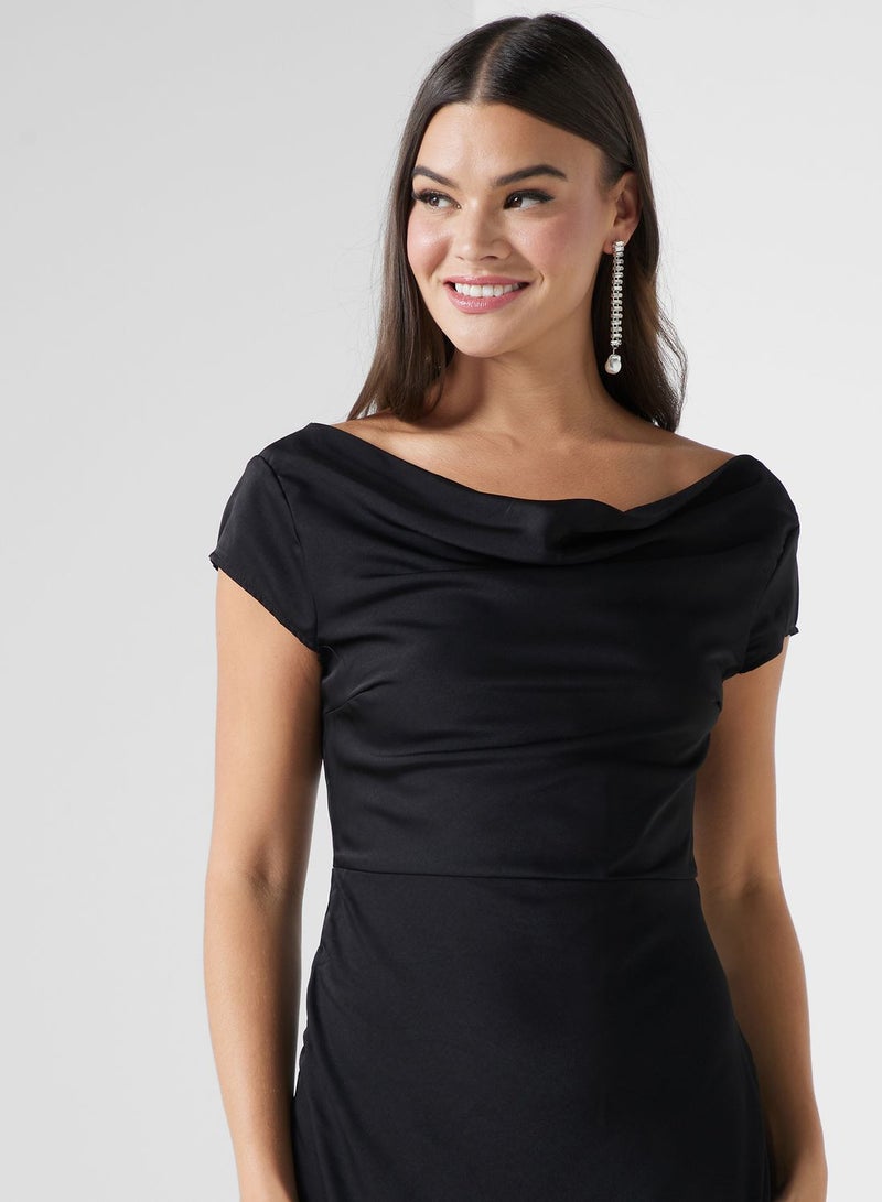 ELLA Cowl Neck Midi Dress  - Image 3