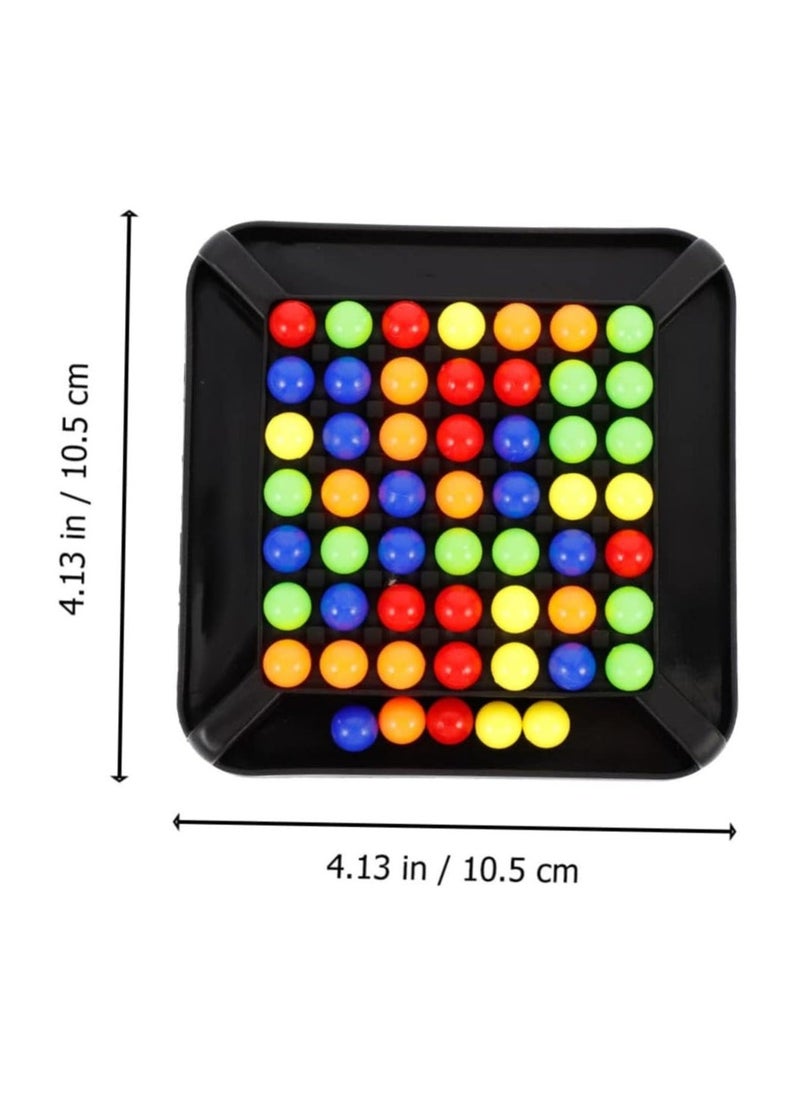 Parent-Child Interactive Desktop Game, Children's Fun Xiaole Rainbow Bean, Toddler Eliminate Beads Color Sorting Game Rainbow Mini Puzzles for Kids Toddlers Toys Mini Beads Board Beads Game - Image 1