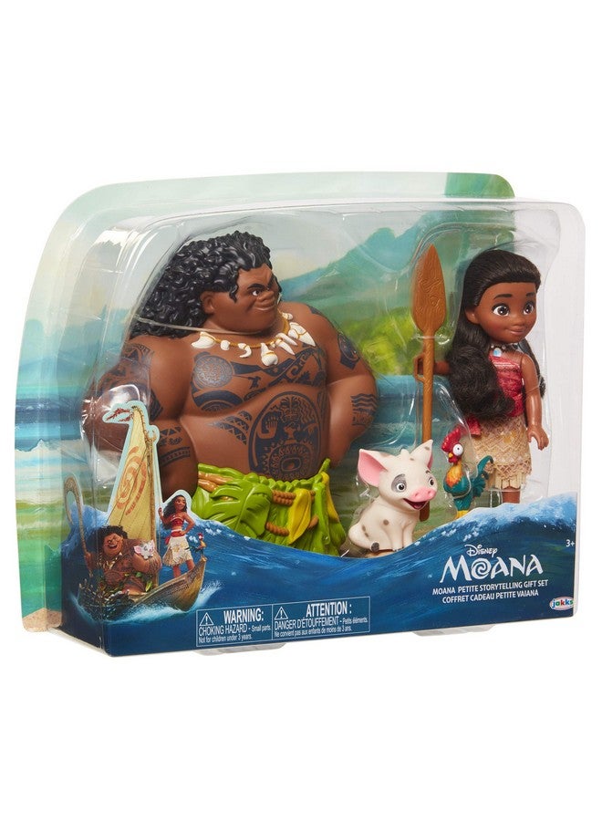 Moana Disney Doll With Maui Demigod Doll Figure, 4 Piece Little Petite Story Telling Gift Set For Girls Ages 3 And Up - Image 5