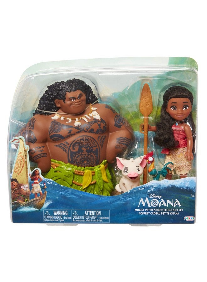 Moana Disney Doll With Maui Demigod Doll Figure, 4 Piece Little Petite Story Telling Gift Set For Girls Ages 3 And Up - Image 4