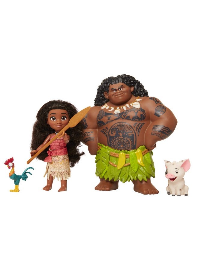 Moana Disney Doll With Maui Demigod Doll Figure, 4 Piece Little Petite Story Telling Gift Set For Girls Ages 3 And Up - Image 2