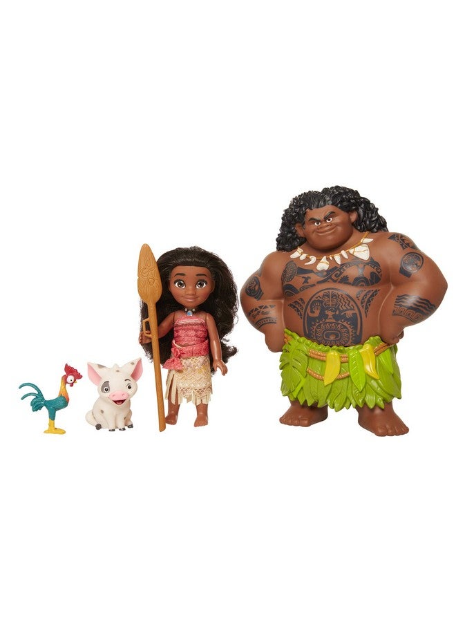 Moana Disney Doll With Maui Demigod Doll Figure, 4 Piece Little Petite Story Telling Gift Set For Girls Ages 3 And Up - Image 3