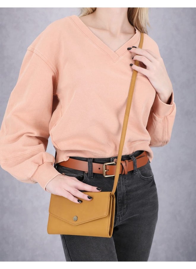 Timberland Rfid Leather Wallet Phone Bag With Detachable Crossbody Strap Wheat (Nubuck)  - Image 4