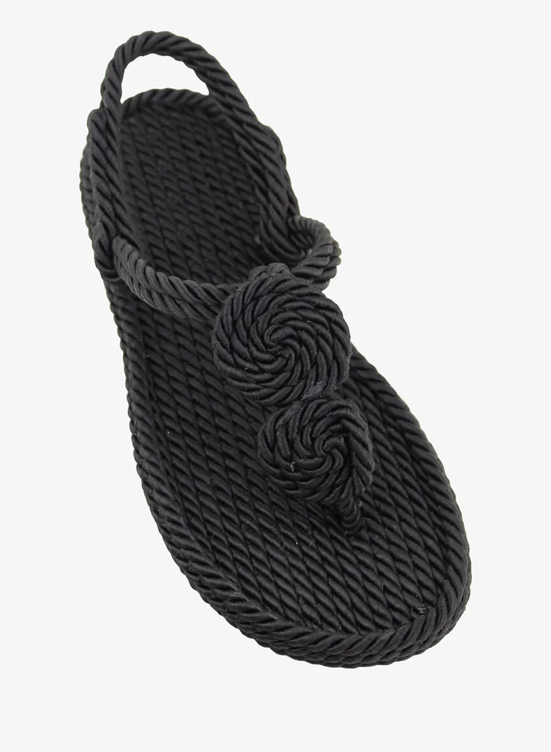 Mumka Rope Sandals Nomads Circle - Black