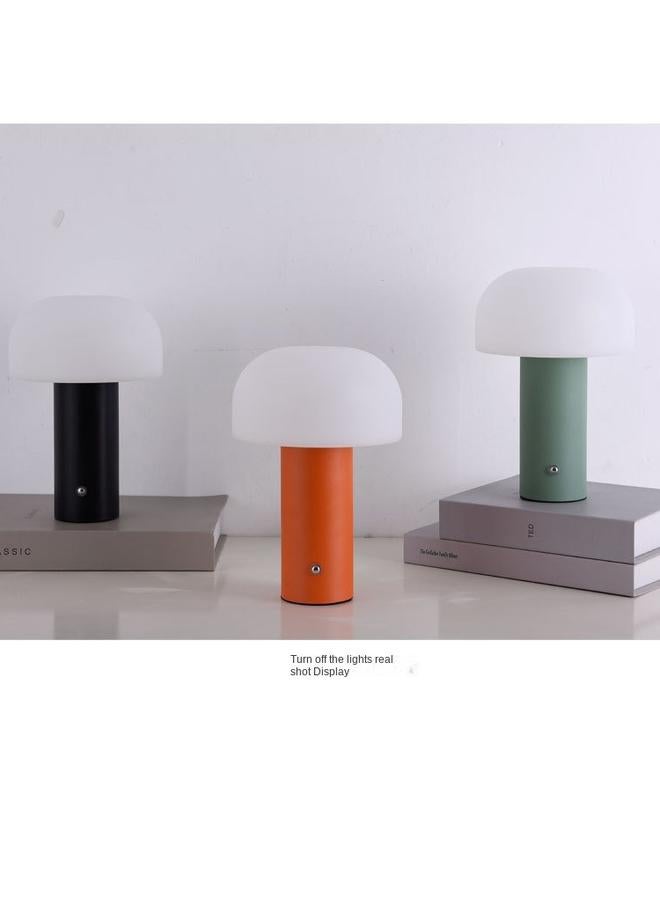 الأزرق جي دبليو مصباح الفطر الجديد القابل للتعديل باللمس USB خفيف الشحن ، فطيرة كريم فاخرة ، مصباح طاولة بجانب سطح المكتب - Image 5